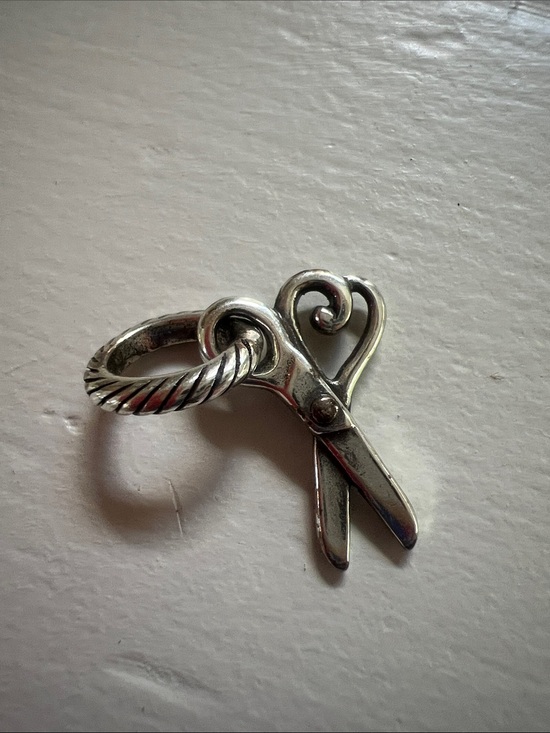 Pandora Accessories - Pandora Silver-Tone Heart Scissors  Charm